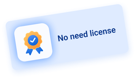 No need license